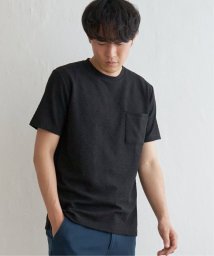 ikka(イッカ)/ヘリンボンフクレジャカードTシャツ/ブラック