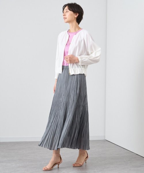 シルクコットンローンプリーツスカート(506119165) | アナイ(ANAYI  