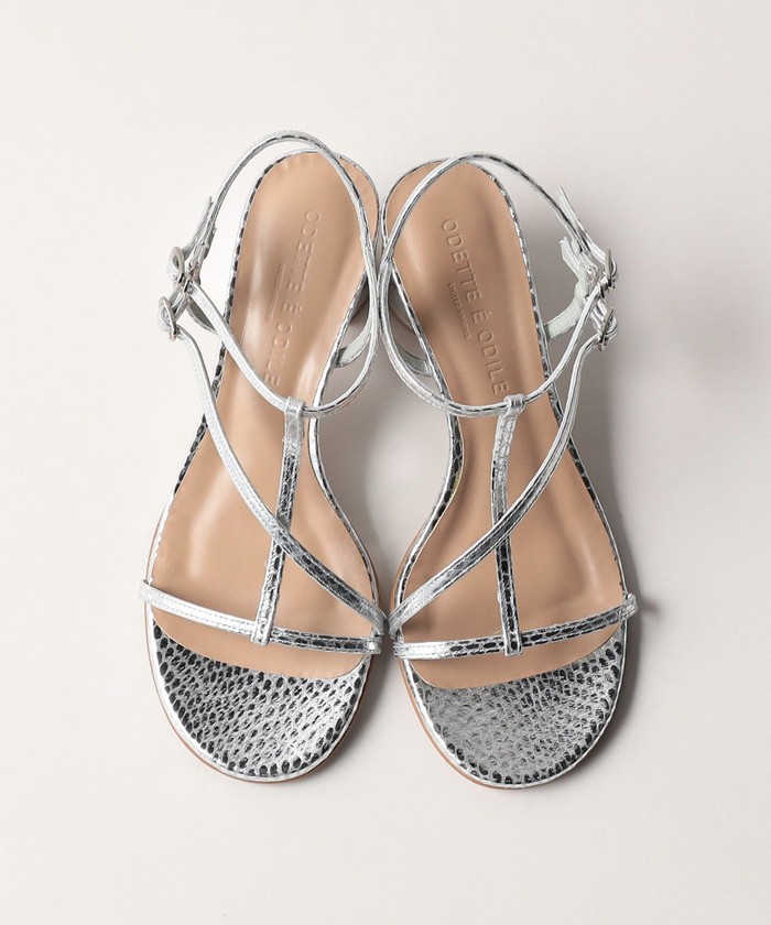 新品Odette e Odile シルバー トングサンダル24cm