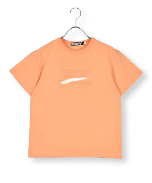 ZIDDY(ジディー)/ロゴエンボスTシャツ(130~160cm)/オレンジ