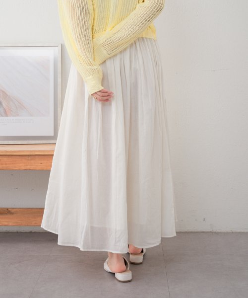 OLIVE des OLIVE(オリーブデオリーブ)/【nao】インド綿スカート　スカート　コットン100％　ロングスカート　ゆったり　カジュアル　オフィス　春/オフ