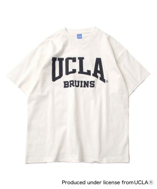 GLAZOS/【UCLA】コットン・フロントUCLAロゴ半袖Tシャツ/506162361