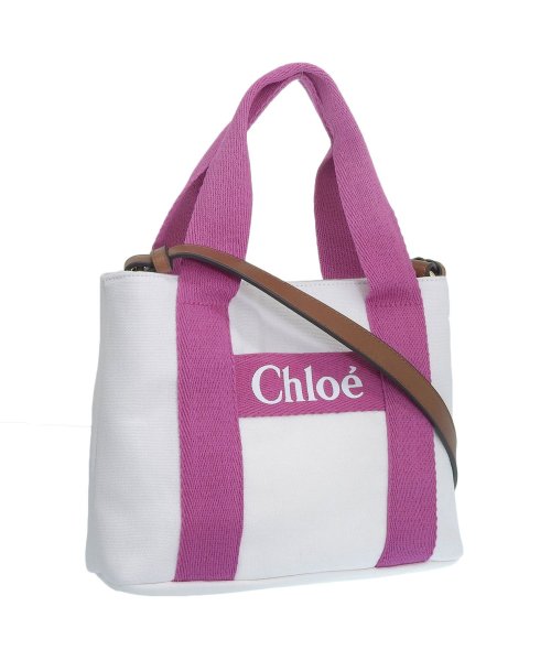 Chloe(クロエ)/Chloe クロエ LOGO SHOULDER BAG 大人もOK♪ ロゴ ショルダー バッグ /ホワイト