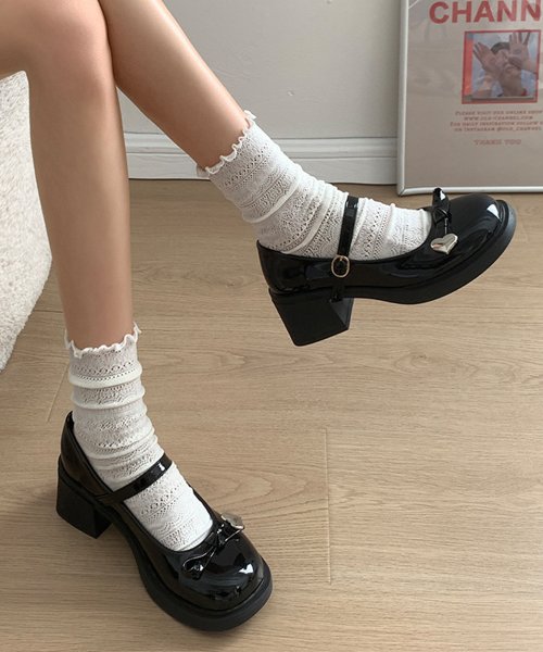 Nia(ニア)/メリージェーン　メタルハートリボンローファー 人気・おすすめ｜使いやすい・旅行におすすめ 品質保証 全国発送 日本国内発送・最短翌日お届け