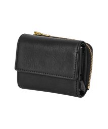 (CACT'A)(カクタ)/カクタ 三つ折り財布 ミニ財布 ミニウォレット メンズ レディース ブランド レザー 本革 スキミング防止 小さい財布 CACTA 2042/ブラック