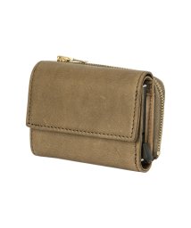 (CACT'A)(カクタ)/カクタ 三つ折り財布 ミニ財布 ミニウォレット メンズ レディース ブランド レザー 本革 スキミング防止 小さい財布 CACTA 2042/グレー