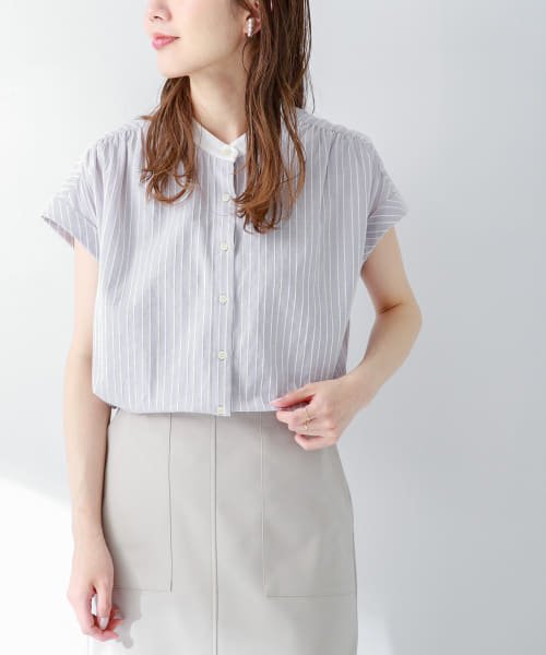『WEB限定』ロープドビーコットンストライプブラウス 人気・おすすめ｜省スペース設計・旅行向けにおすすめ 公式 プライバシー配送 今だけ特典付き