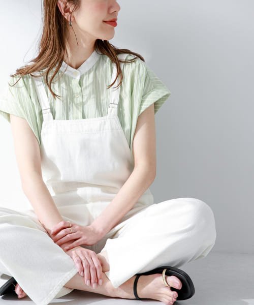 『WEB限定』ロープドビーコットンストライプブラウス 人気・おすすめ｜省スペース設計・旅行向けにおすすめ 公式 プライバシー配送 今だけ特典付き