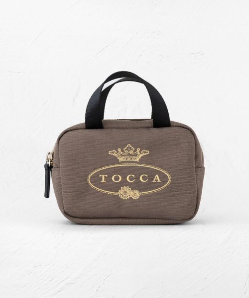 TOCCA(TOCCA)/TOCCA LOGO MINIPOUCH BAG ミニポーチバッグ/カーキ系