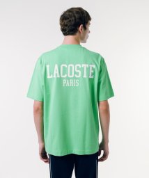 LACOSTE Mens(ラコステ　メンズ)/バックプリントベーシックTシャツ/ライトグリーン