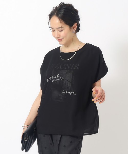 大人の旬な着こなしに シフォンレイヤード 転写プリントTシャツ 人気・おすすめ｜省スペース設計・旅行向けにおすすめ お得商品 プライバシー配送 国内発送・安心販売体制