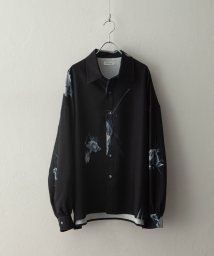 Nilway(ニルウェイ)/Assorted design pattern shirt/ブラック系2