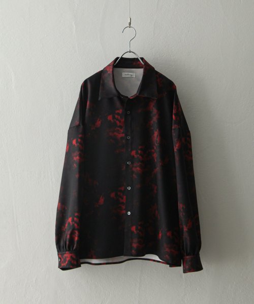 Nilway(ニルウェイ)/Assorted design pattern shirt/ブラック系6