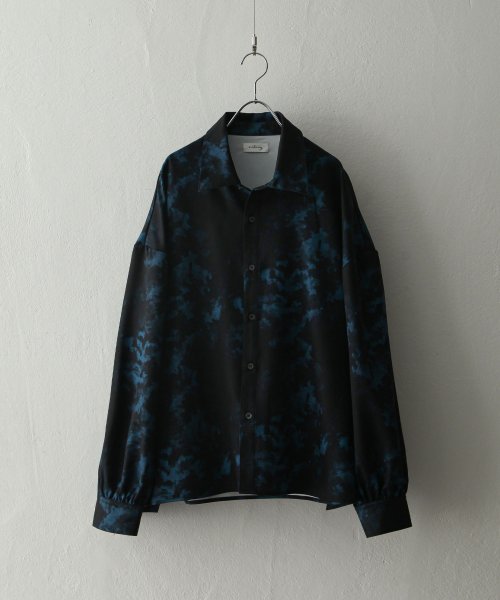 Nilway(ニルウェイ)/Assorted design pattern shirt/ブラック系7