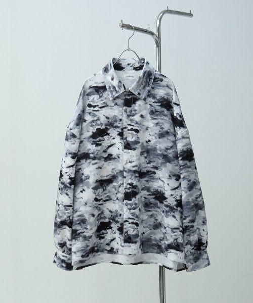 Nilway(ニルウェイ)/Assorted design pattern shirt/ブラック系8