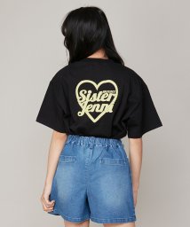 SISTER JENNI(シスタージェニィ)/防蚊バックハートロゴBIGTシャツ/ブラック