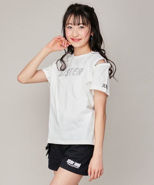 SISTER JENNI(シスタージェニィ)/防蚊2wayZIP付きTシャツ/オフホワイト