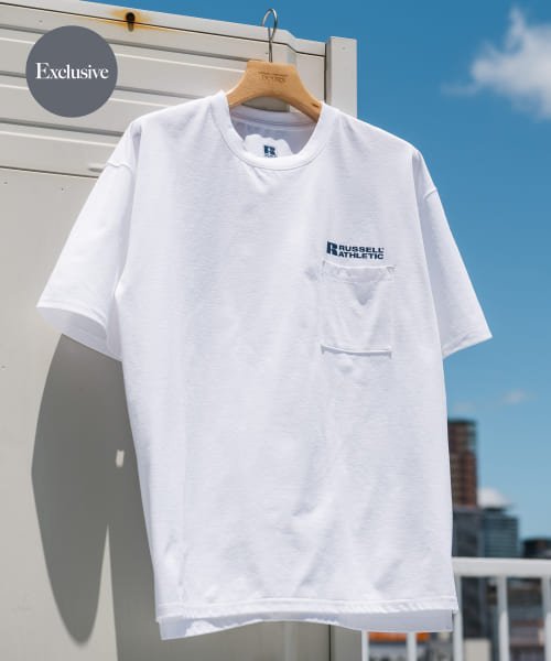 URBAN RESEARCH DOORS(アーバンリサーチドアーズ)/【予約】『別注』RUSSELL ATHLETIC×DOORS　DRY－POWER S/S T－shirts/WHITE