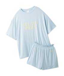 gelato pique/【接触冷感】カラフルレーヨンロゴTシャツ＆ショートパンツセット/506173064