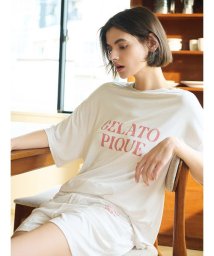 gelato pique(gelato pique)/【接触冷感】カラフルレーヨンロゴTシャツ＆ショートパンツセット/OWHT