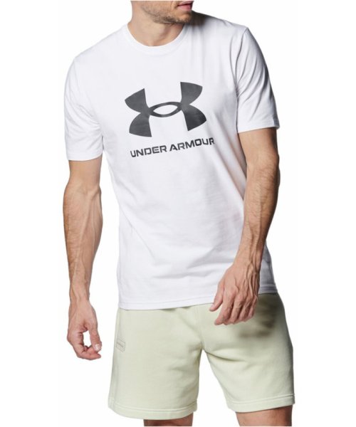 UNDER ARMOUR(アンダーアーマー)/UNDER　ARMOUR アンダーアーマー UA スポーツスタイル ロゴ ショートスリーブ T シャ/ホワイト