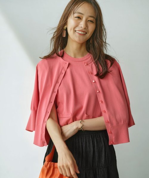 【洗える・6色展開】CANDYボタン 半袖カーディガン 人気・おすすめ｜使いやすい・旅行におすすめ 品質保証 全国発送