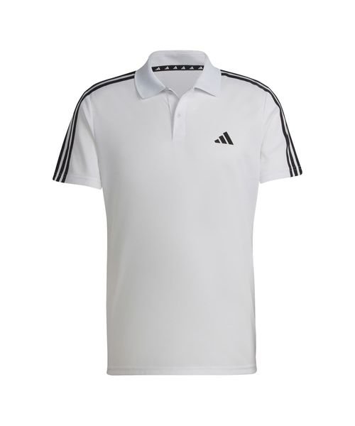 adidas(adidas)/M TR－ES ピケ 3S ポロシャツ/ホワイト/ブラック