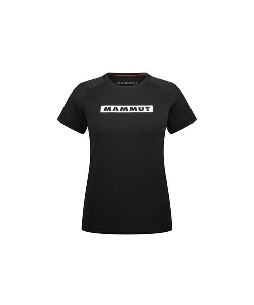 MAMMUT(マムート)/QD Logo Print T－Shirt AF Women/BLACKPRT2