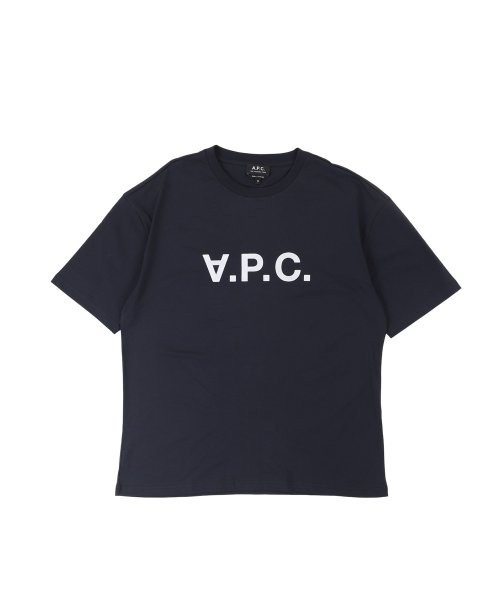 A.P.C.(アーペーセー)/ A.P.C. アーペーセー Tシャツ 半袖 メンズ RIVER ダーク ネイビー/ネイビー
