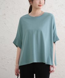 Doux Belle(ドゥーベル)/綿100%Tシャツ 半袖Tシャツ 半袖トップス/グリーン