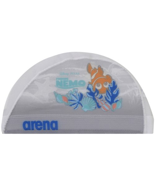 arena(アリーナ)/ARENA アリーナ スイミング メッシュキャップ 昇華プリント  DIS4010/ホワイト