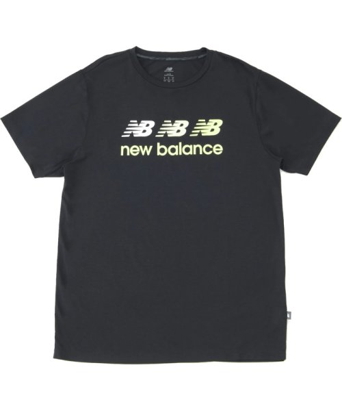 new balance(ニューバランス)/new　balance ニューバランス パフォーマンスグラフィックショートスリーブTシャツ ト/ブラック