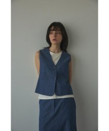 BLACK BY MOUSSY(ブラックバイマウジー)/compact vest/BLU