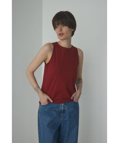 BLACK BY MOUSSY(ブラックバイマウジー)/american sleeve cut tops/D/RED3