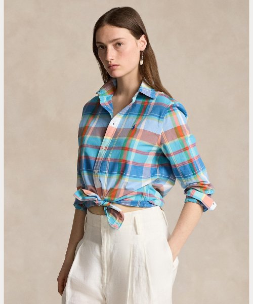 リラックスド フィット チェック コットン シャツ Cotton TM