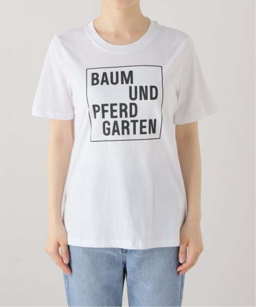 IENA(イエナ)/【BAUM UND PFERDGARTEN/バウム ウンド ヘルガーデン】Print Tee Jersey Tシャツ/ホワイト