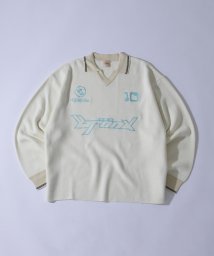 PAL OUTLET(パル　アウトレット)/【WHO'S WHO gallery】BRONXサッカーニット/ホワイト