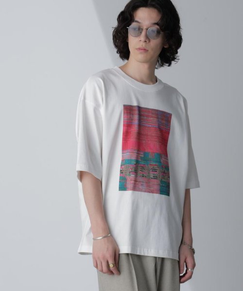 nano・universe(ナノ・ユニバース)/「MOFFISIE」オリジナルプリント Tシャツ 半袖/パターン1