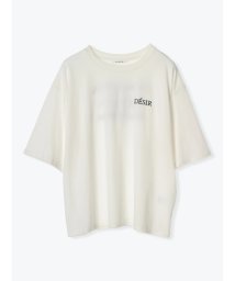 Re-J＆SUPURE(リジェイアンドスプル)/【接触冷感】バックロゴ刺繍Tシャツ/オフホワイト