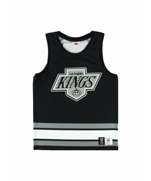 Mitchell & Ness(ミッチェルアンドネス)/キングス ヴィンテージロゴ タンク ジャージ NHL JERSEY LOGO TANK VINTAGE LOGO KINGS/BLACK