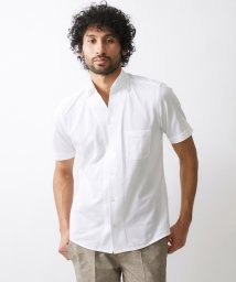 MICHEL KLEIN HOMME(ミッシェルクランオム)/グレンチェック柄半袖シャツ/ホワイト（90）