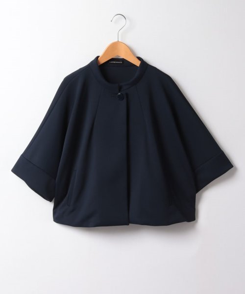 大きいサイズ】スタンドカラーハーフジャケット(506162399) | ラピーヌ  