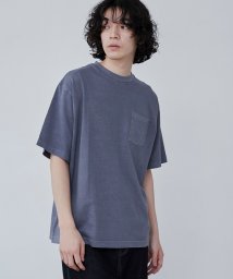 coen(coen)/ピグメントポケットTシャツ/NAVY