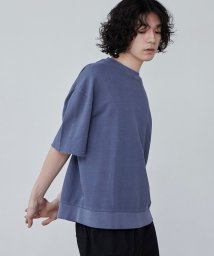 coen(coen)/ピグメントスウェットTシャツ/NAVY