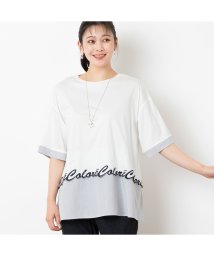 MISSEL(ミゼール)/ロゴ刺繍コットンTシャツ/ホワイト