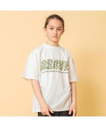 BREEZE(ブリーズ)/WEB限定  ジュニア発泡プリントロゴTシャツ/オフホワイト
