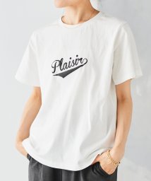 le.coeur blanc/《手洗い可能》Plaisir発泡プリントロゴTシャツ/505959413