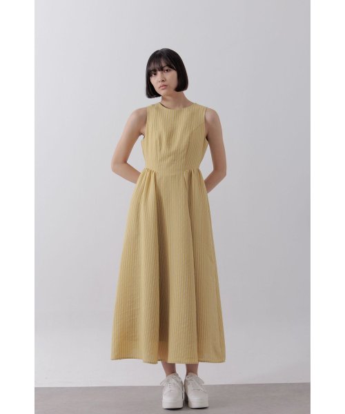 ジャガードストライプワンピース 