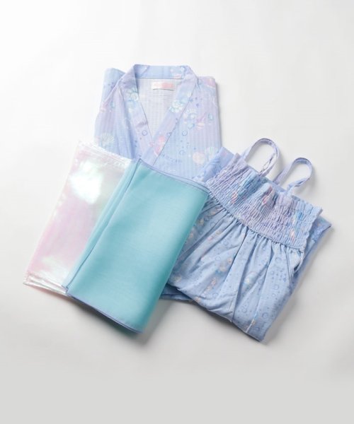 メゾピアノ 新品未使用 120cm 浴衣 シェルジュエリー柄 ゆえ 2024新作 