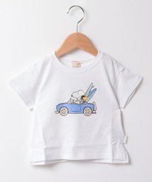 petit main(プティマイン)/【Re:Yarn】スヌーピーTシャツ/オフホワイト